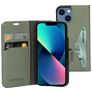 Mobiparts Classic Wallet iPhone 13 Mini Hoesje Bookcase Portemonnee - Stone Green