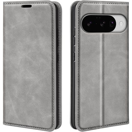 Mobigear Retro Slim Google Pixel 10 Hoesje Bookcase Portemonnee - Grijs