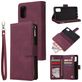 Mobigear Zipper Samsung Galaxy A41 Hoesje Bookcase Portemonnee - Rood