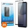 Mobigear Premium Sony Xperia 10 V Glazen Screenprotector - Case Friendly - Zwart (2-Pack)