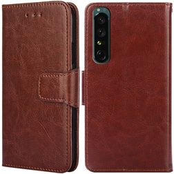 Mobigear Wallet Sony Xperia 1 IV Hoesje Bookcase Portemonnee - Bruin