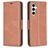 Mobigear Excellent Samsung Galaxy S24 FE Hoesje Bookcase Portemonnee - Bruin