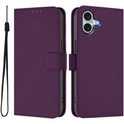 Mobigear Urban Wallet iPhone 16 Plus Hoesje Bookcase - Paars