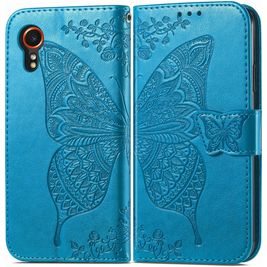 Mobigear Butterfly Samsung Galaxy Xcover 7 Hoesje Bookcase Portemonnee - Blauw