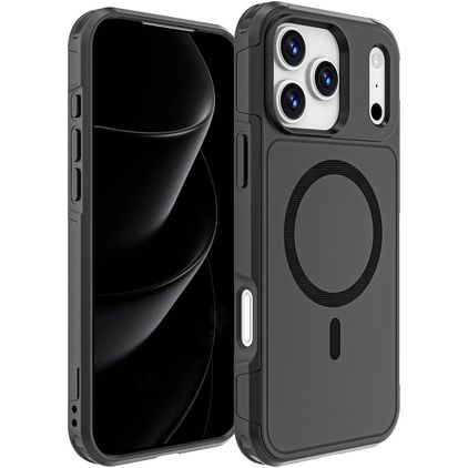Mobigear Traveller iPhone 17 Pro Max MagSafe Hoesje Hardcase Backcover - Zwart
