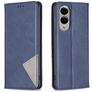 Mobigear Rhombus Slim Samsung Galaxy S25 Edge Hoesje Bookcase - Blauw