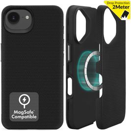 My Style Magsafe Tough iPhone 16e MagSafe Hoesje Hardcase Backcover Shockproof - Zwart