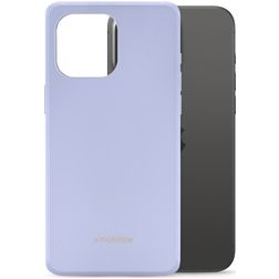 Mobilize Rubber Gelly iPhone 15 Pro Max Hoesje Flexibel TPU Backcover - Pastel Purple