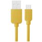 Haweel USB-A naar Micro USB Kabel 1 Meter - Geel