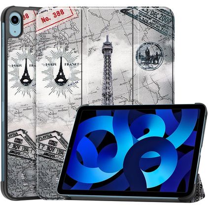 Mobigear Tri-Fold iPad 10 (2022) Hoes Bookcase - Eiffel Tower