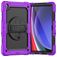 Mobigear SureGrip Xtreme Samsung Galaxy Tab A9 Plus (2023) Hoes Hard Kunststof,Siliconen Backcover + Schouderband + Standaard - Paars