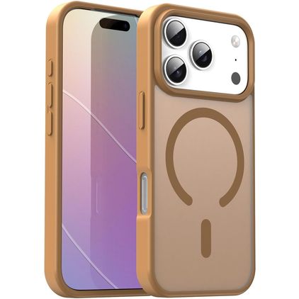 Mobigear Shockproof iPhone 18 Pro MagSafe Hoesje Hardcase Backcover - Desert Gold