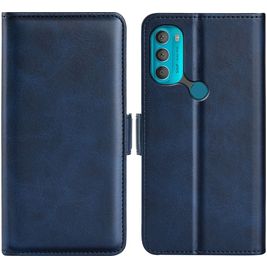 Mobigear Slim Magnet Motorola Moto G71 5G Hoesje Bookcase Portemonnee - Blauw