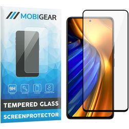Mobigear Premium POCO F4 Glazen Screenprotector - Case Friendly - Zwart