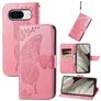 Mobigear Butterfly Google Pixel 8 Hoesje Bookcase Portemonnee - Roze