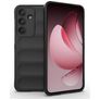 Mobigear Bumpy Samsung Galaxy S25 FE Hoesje Flexibel TPU Backcover - Zwart