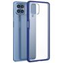 Mobigear Shockproof Samsung Galaxy M53 Hoesje Hardcase Backcover - Transparant / Blauw