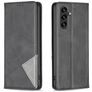 Mobigear Rhombus Slim Samsung Galaxy A55 Hoesje Bookcase - Zwart