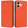 Mobigear Frosted Flip iPhone 17 Hoesje Bookcase Portemonnee - Oranje