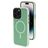 Mobiparts Hardcover iPhone 14 Pro MagSafe Hoesje Hardcase Backcover - Satin Light Green