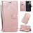 Mobigear Butterfly Xiaomi Redmi Note 8T Hoesje Bookcase Portemonnee - Roségoud