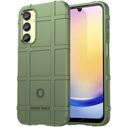 Mobigear Rugged Shield Samsung Galaxy A55 Hoesje Flexibel TPU Backcover Shockproof - Groen