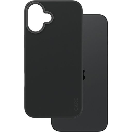 CARE by PanzerGlass Fashionable iPhone 16 Plus Siliconen MagSafe Hoesje Backcover - Zwart