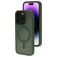 Mobiparts Hardcover iPhone 14 Pro MagSafe Hoesje Hardcase Backcover - Satin Green