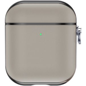 Valenta Snap Apple AirPods 1 Hoesje Echt Leer - Grijs