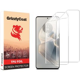 GrizzlyCoat Motorola Edge 50 Pro Hydrogel TPU Screenprotector - Case Friendly (2-Pack)