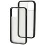 Mobiparts Hardcover iPhone 12 Mini Hoesje Hardcase Backcover - Transparant / Grijs