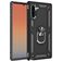 Mobigear Armor Ring Samsung Galaxy Note 10 Hoesje Hardcase Backcover Shockproof met Ringhouder - Zwart