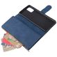 Mobigear Zipper Samsung Galaxy A71 Hoesje Bookcase Portemonnee - Blauw