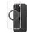 CARE by PanzerGlass Feature Case iPhone 16 Pro MagSafe Hoesje Hardcase Backcover - Transparant / Zwart
