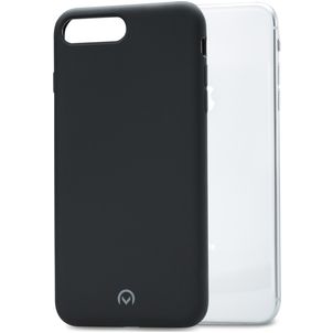 Mobilize Solid iPhone 8 Plus Siliconen Hoesje Backcover - Zwart