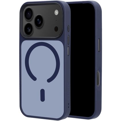 Mobiparts Hardcover iPhone 18 Pro MagSafe Hoesje Hardcase Backcover - Satin Blue