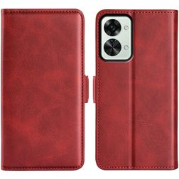 Mobigear Slim Magnet OnePlus Nord 2T 5G Hoesje Bookcase Portemonnee - Rood