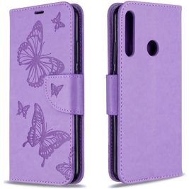Mobigear Butterfly Huawei P40 Lite E Hoesje Bookcase Portemonnee - Paars