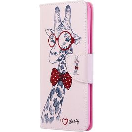Mobigear Design Huawei P40 Pro Hoesje Bookcase Portemonnee - Giraffe