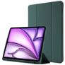 Mobigear Tri-Fold Gel iPad Air 13 Inch (2026) Hoes TPU,Kunstleer Bookcase + Stylus Houder - Groen