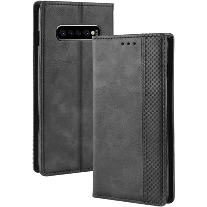 Mobigear Sensation Samsung Galaxy S10 Plus Hoesje Bookcase Portemonnee - Zwart