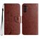 Mobigear Flowers Samsung Galaxy A56 Hoesje Bookcase Portemonnee - Bruin