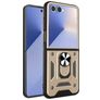 Mobigear Armor Ring Samsung Galaxy Z Flip 7 Hoesje Hardcase Backcover Shockproof met Ringhouder - Goud
