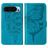 Mobigear Butterfly Google Pixel 9 Hoesje Bookcase Portemonnee - Blauw