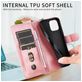Mobigear Zipper iPhone 17 Pro Max Hoesje Bookcase Portemonnee - Roségoud