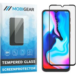 Mobigear Premium Motorola Moto E7 Plus Glazen Screenprotector - Case Friendly - Zwart