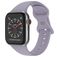 Mobigear Sport Dual Siliconen Apple Watch Bandje Druksluiting - 49/46/45/44 mm - Lavender Grey
