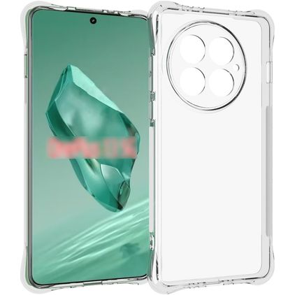 Mobigear Cushion Doorzichtig OnePlus 13 Hoesje Flexibel TPU Backcover - Transparant