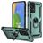 Mobigear Armor Ring Samsung Galaxy A73 Hoesje Hardcase Backcover Shockproof met Ringhouder - Groen