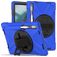 Mobigear SureGrip XGuard Lenovo Tab P11 Pro Gen 2 Hoes Hard kunststof / Siliconen Backcover + Stylus Houder + Standaard - Blauw